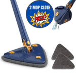 360° Rotatable Triangle Cleaning Mop with Stainless Steel Long Handle