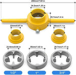 Plastic Pipe Thread Die Kit