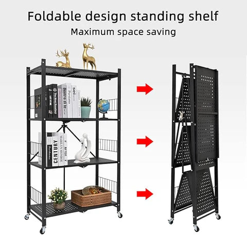 Folding shelves