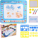 Water Doodle Mat, Aqua Painting Drawing Mat Mess Free Learning Toy Mat