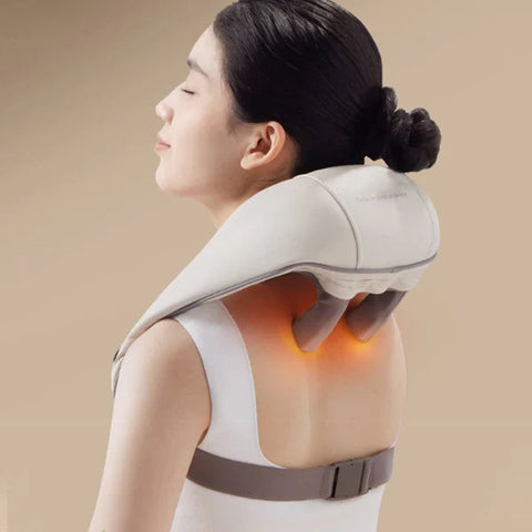 Massagers for neck and shoulder with heat