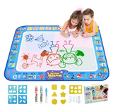 Water Doodle Mat, Aqua Painting Drawing Mat Mess Free Learning Toy Mat