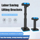 Adjustable Cabinet Support Pole with Roller Head - 2PCS