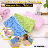 [3 Pcs ] Super Soft Exfoliating Bath Sponge