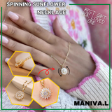 Spinning Sunflower Necklace